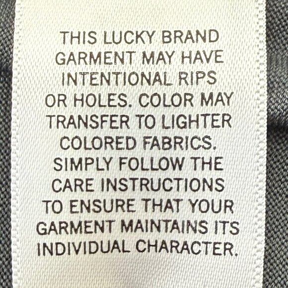 Lucky Brand Sandwash Long Sleeve Tee Women XL Gray - Picture 9 of 10